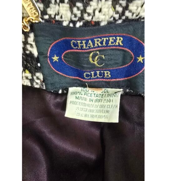 Vintage Charter Clip John Molloy Wool Coat Made in Ireland Size 6 Donegal Tweed - Picture 11 of 15